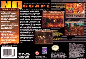 No Escape (USA) box cover back